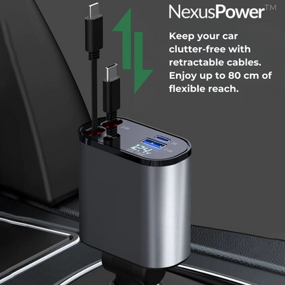 NexusPower™ - Cargador retráctil superrápido 4 en 1 